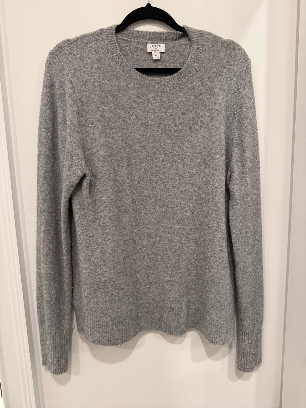 J. Crew Light Gray Crewneck Sweater